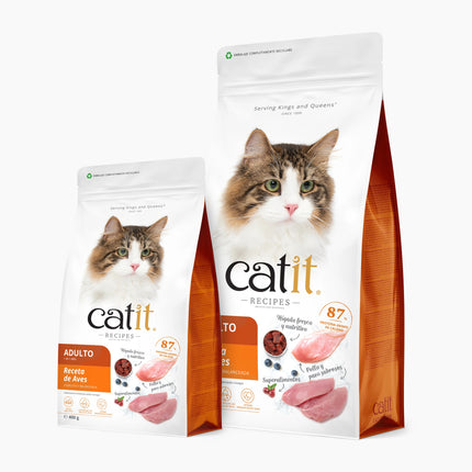 Catit Recipes Adulto Aves de 400 gramos (Pack de 6 uds)