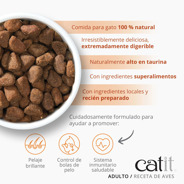 Catit Recipes Adulto Aves de 400 gramos (Pack de 6 uds)