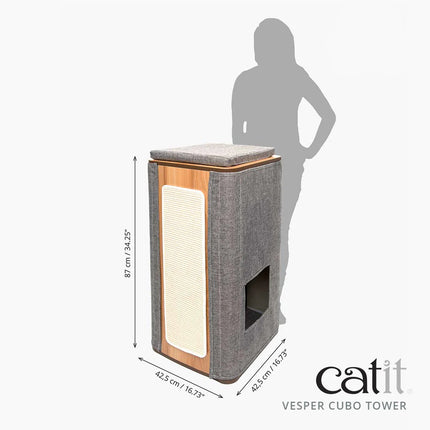 Catit Vesper Cubo Tower Gris