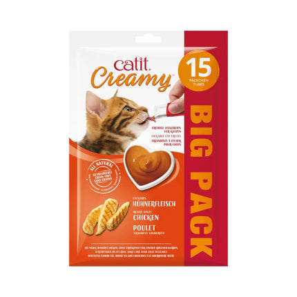 Catit Creamy Pollo - 15x10g (Pack de 8 uds)