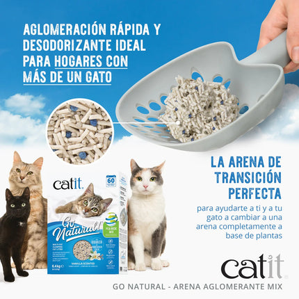 Catit Go Natural! Arena MIX Vainilla 6,4kg