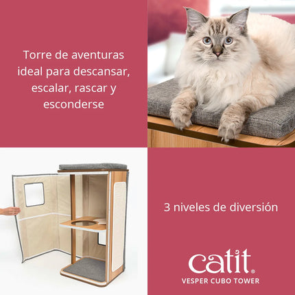 Catit Vesper Cubo Tower Gris