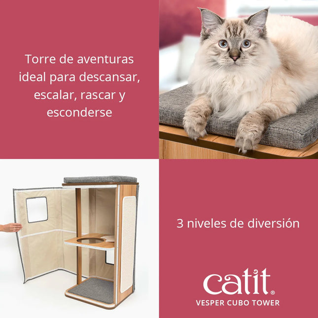 Catit Vesper Cubo Tower Gris