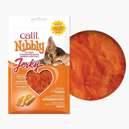 Catit Nibbly Jerky - Pollo - 30g (Pack de 12 uds)