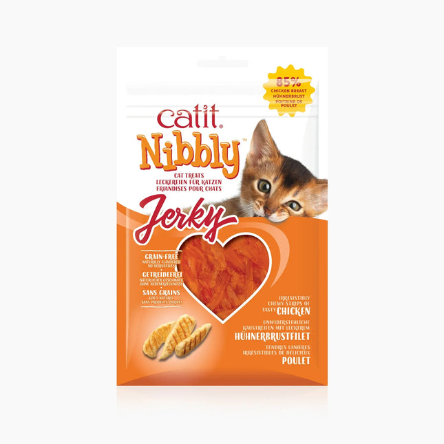 Catit Nibbly Jerky - Pollo - 30g (Pack de 12 uds)
