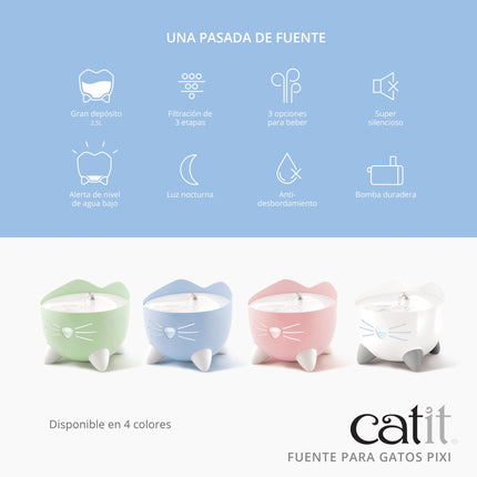 Catit PIXI Fuente 2,5 litros - Blanca