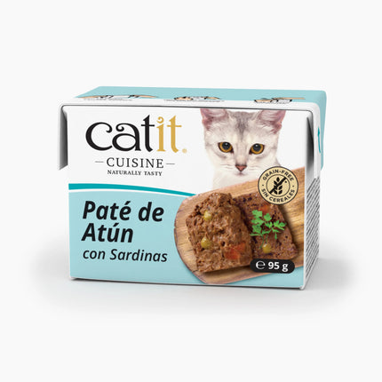 Catit Cuisine Paté de Atún con Sardinas - 95g (Pack de 12 uds)
