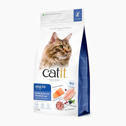 Catit Recipes Adulto Pescado de Mar de 2 kg (Pack de 4 uds)