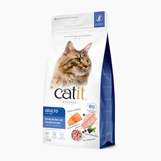 Catit Recipes Adulto Pescado de Mar de 2 kg (Pack de 4 uds)