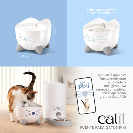 Catit PIXI Fuente 2,5 litros - Blanca