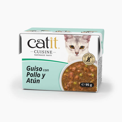 Catit Cuisine Guiso con Pollo y Atún de 95g (Pack de 12 uds)