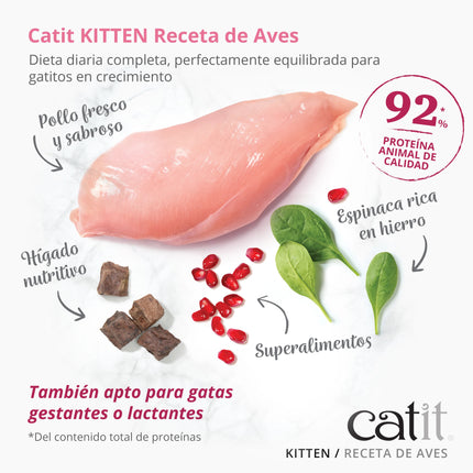 Catit Recipes Kitten Pollo de 400 gramos (Pack de 6 uds)