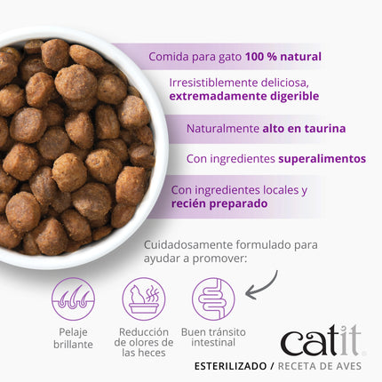 Catit Recipes Esterilizado Aves de 400 gramos (Pack de 6 uds)
