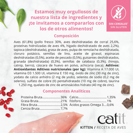 Catit Recipes Kitten Pollo de 400 gramos (Pack de 6 uds)