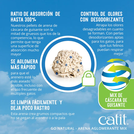 Catit Go Natural! Arena MIX Vainilla 6,4kg