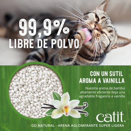 Catit Go Natural! Arena de Bambú Vainilla 3,6kg