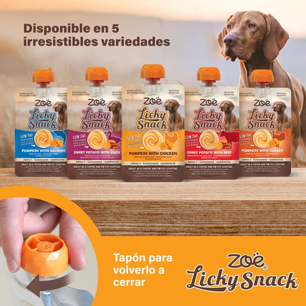 ZOE Licky Snack - Calabaza & Pollo - 85g (Pack de 4 uds)