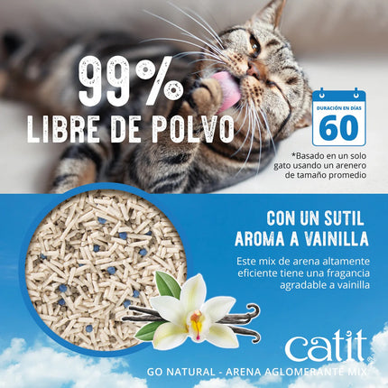Catit Go Natural! Arena MIX Vainilla 6,4kg