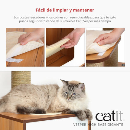Catit Vesper High Base Gigante - Roble