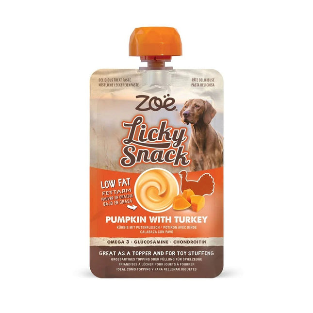 ZOE Licky Snack - Calabaza & Pavo - 85g (Pack de 4 uds)
