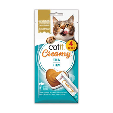 Catit Creamy Atún - 4x10g (Pack de 12 uds)