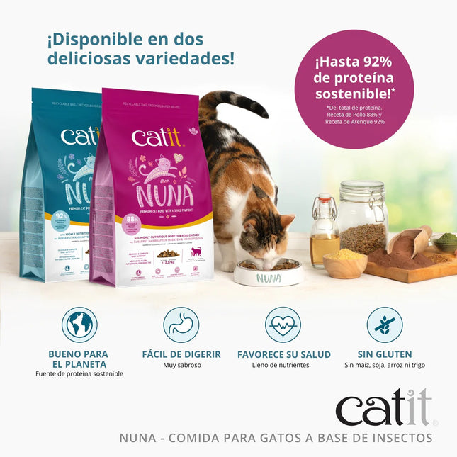 Catit Nuna Pienso Proteína Insecto y Arenque - 5kg