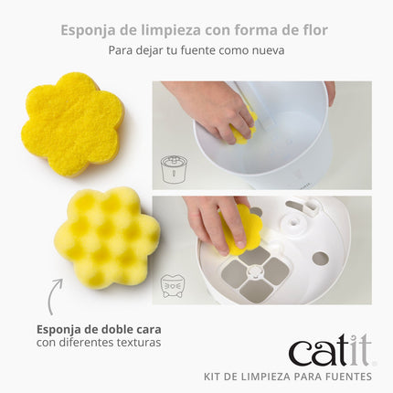 Catit Kit Limpieza Bebederos Fuentes