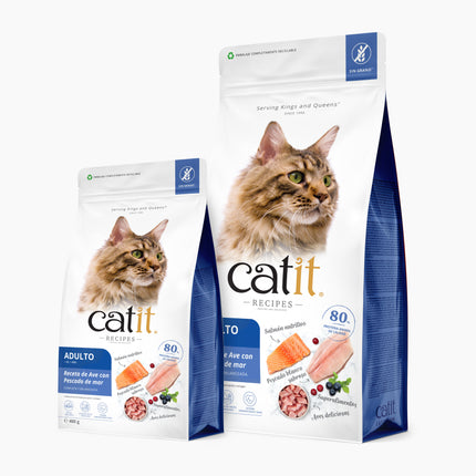 Catit Recipes Adulto Pescado de Mar de 400 gramos (Pack de 6 uds)