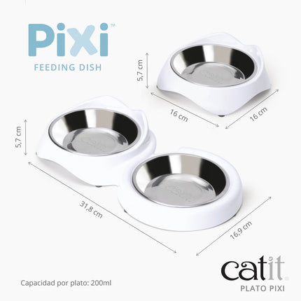 Catit PIXI Comedero - Blanco