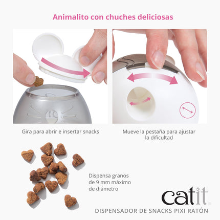 Catit PIXI Dispensador de Snacks - Ratón