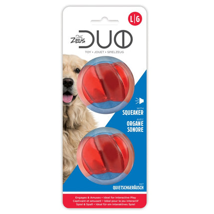 Zeus Duo Pelota con Sonido - M - 6,3cm - 2uds