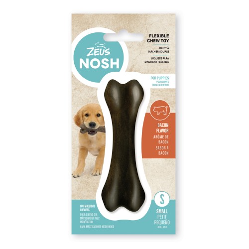 Zeus Nosh Flexible Puppy Hueso - Pollo M - 15cm