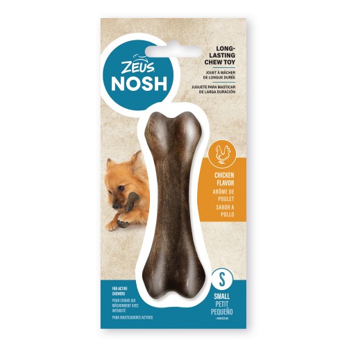 Zeus Nosh Flexible Puppy Hueso - Bacon M - 15cm